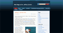 Desktop Screenshot of jeffreycarrier.net